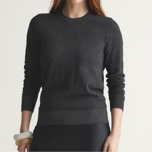 Quince Charcoal Crewneck Cashmere Sweater